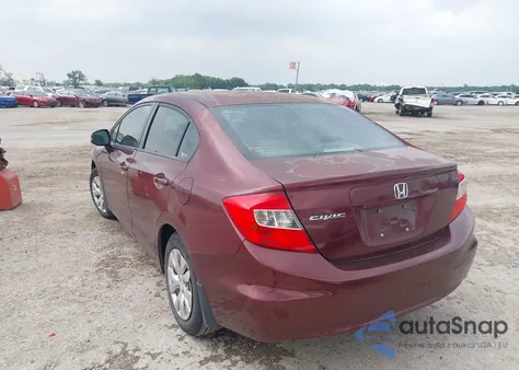 2012 Honda Civic Lx from USA, damaged, VIN 2HGFB2F58CH541155